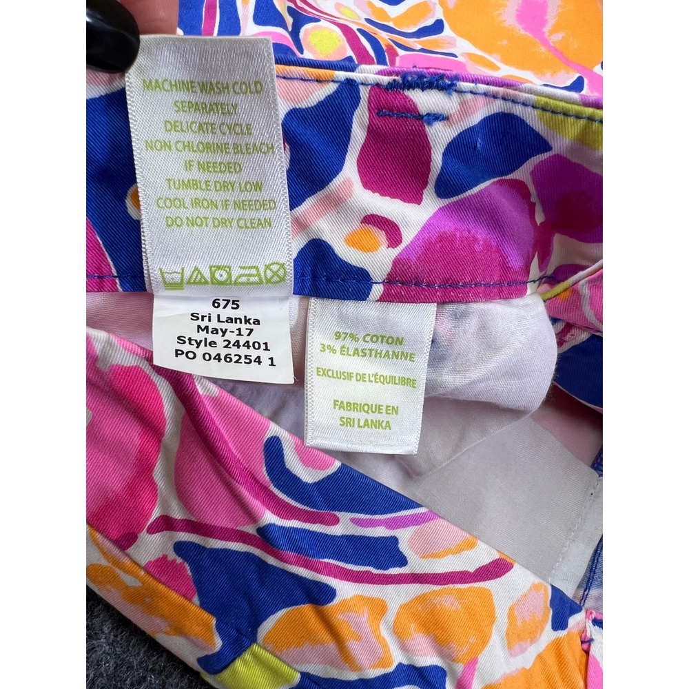 Lilly Pulitzer Lobster Print Skinny Pants Size 2 colorful incognito preppy boho - Picture 16 of 16